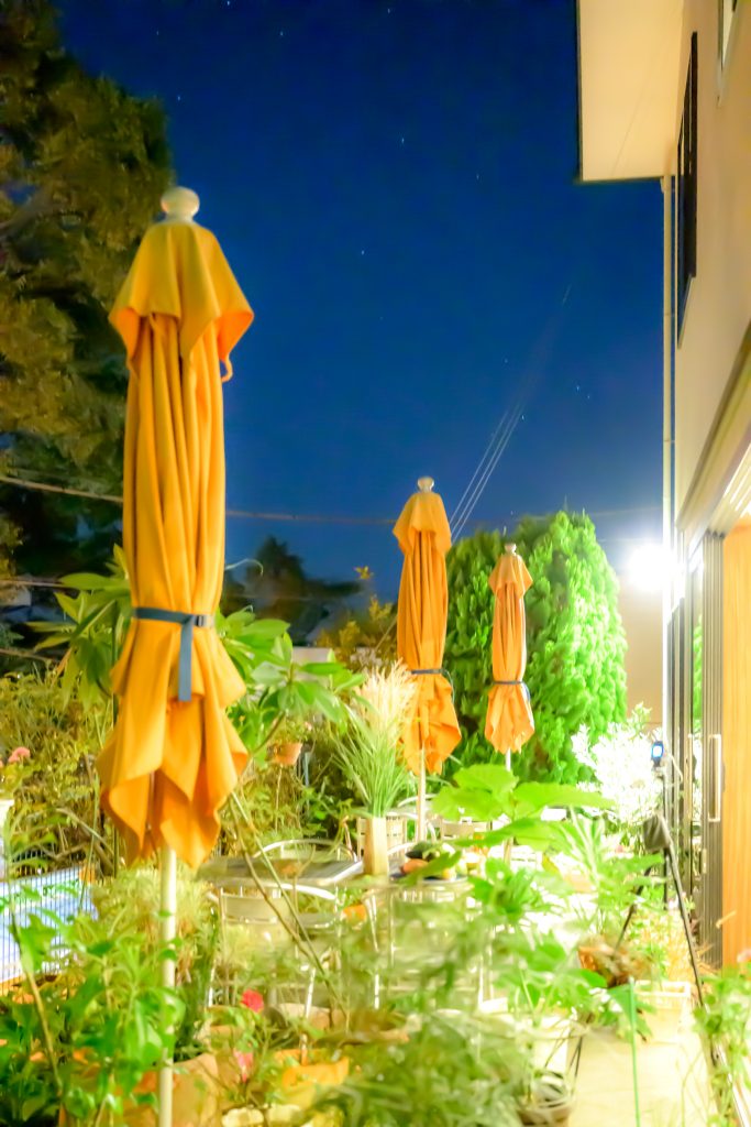 テラス席あります。